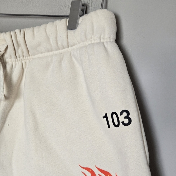 Civil Regime Limited Edition Sweat Shorts Cream Streetwear Urban Hip Hop Size XL - Picture 3 of 9